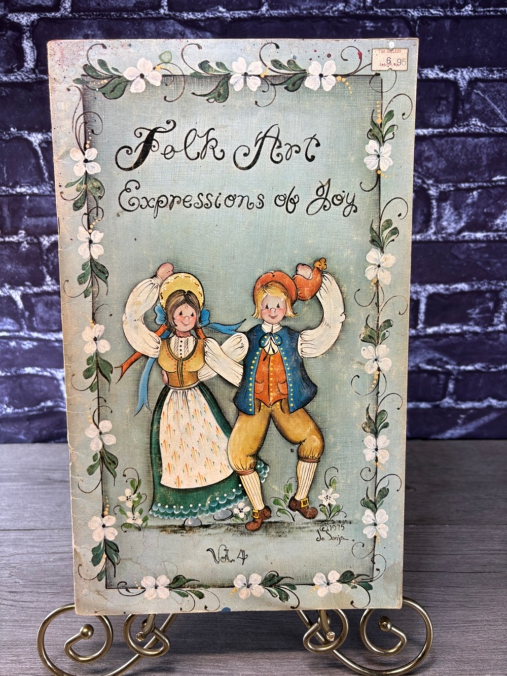 Vintage 1970s Folk Art "Expressions of Joy" Painting Book